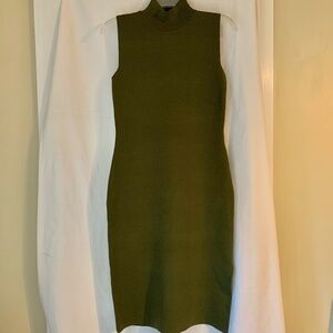 House of Harlow 1960 mock neck knit bodycon sleeveless midi dress